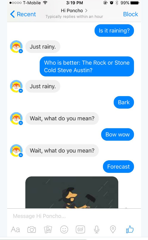 Facebook聊天机器人错误回应高达7成,去年大热的bot为什么遭遇如此大的挫折?